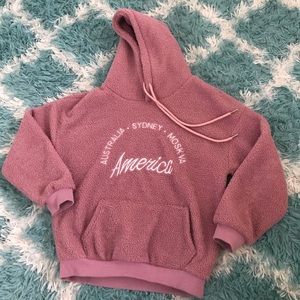 XS/P Pink Fuzzy Sweatshirt